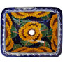 Mexican rectangle Talavere Sink -- s5207